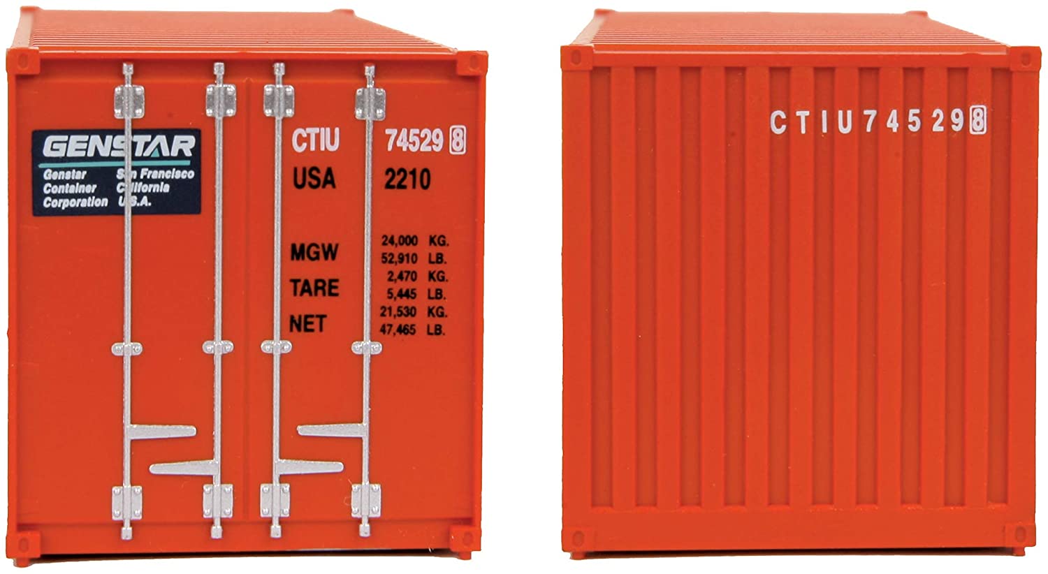 Walthers Corn Trims 531755 Container Gen Star Model Kit - Image 2