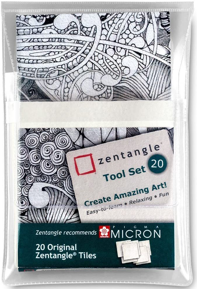 Zentangle 89 x 89 mm Original Zentangle Tiles (Pack of 20)