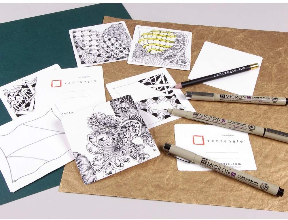 Zentangle 89 x 89 mm Original Zentangle Tiles (Pack of 20) - Image 3