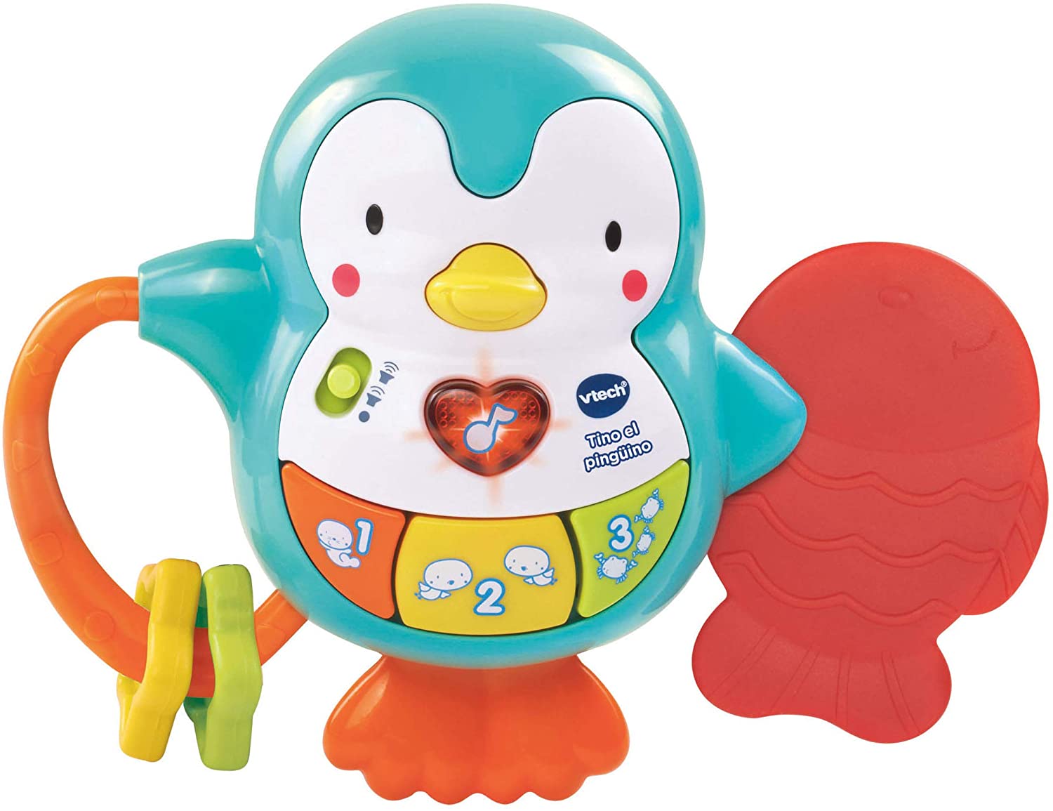 VTech Tino the Penguin, Baby Toy, Teething and Interactive Rattle