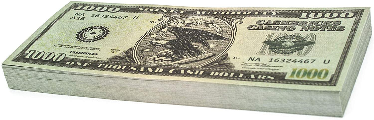 100 Billets De 2000 Dollars Fictifs - Taille Réelle, Impression Recto Verso - Pour Décoration Fête, Anniversaire, Mariage - 11