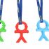 Chewbuddy Sensory Direct Stickmen & Lanyard - Pack of 3, Sensory Toy for a Fidget, Chew or Teething Aid | For Kids, Adults, Autism, ADHD, ASD, SPD, Oral Motor or Anxiety Needs | Green, Red, Blue