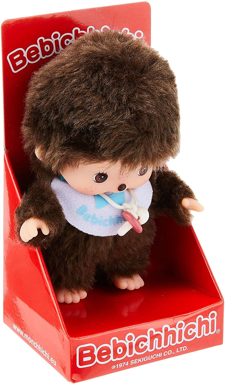 Sekiguchi Original Bebichhichi Boy 235540 Brown Plush with Bib Approx. 15 cm - Image 3
