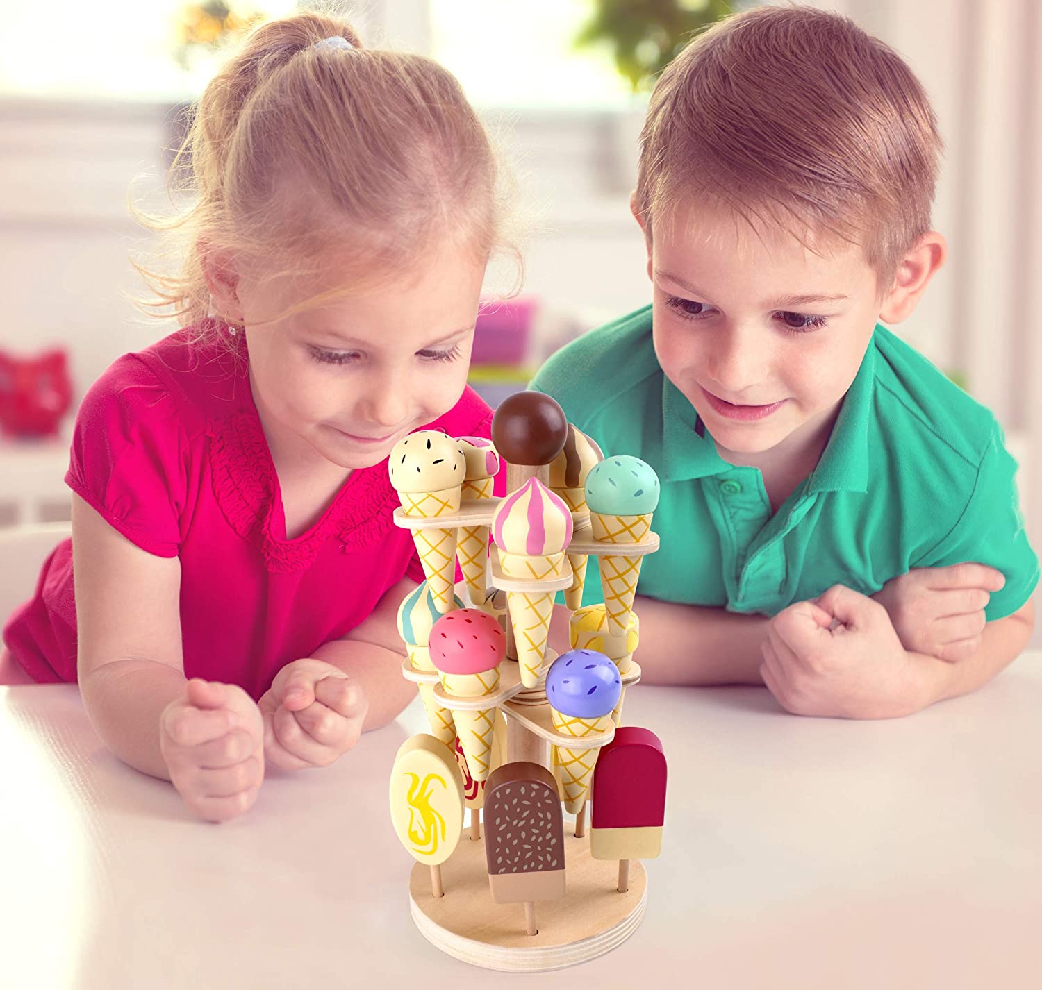 small foot 1248 Movable wooden ice cream stand, accessories for shop