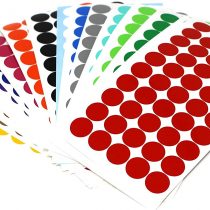 900 15 mm Adhesive Points 50 pcs of Each Colour Adhesive Points Point Sticker Counting Circles Slide
