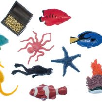 Miniblings 10X Coral Reef Fish Set Figurines Toy Animal Figure Figures Figuriness Ocean Animals
