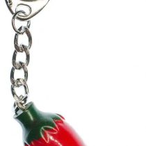 Miniblings Chili Key Ring Pendant Key Ring Pepperoni Peppers Red