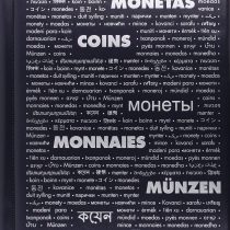 Album for coin holders with 10 sheets for 20 coin holders each