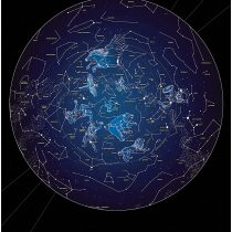 Maps International Glow in The Dark Poster - Stars & Constellations Map- 59 x 84 cm