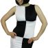 Yummy Bee - 60s Costume Women - Disco Mini Dress Fancy Dress Outfit - Opaque Tights - Cap - Plus Size 6-16