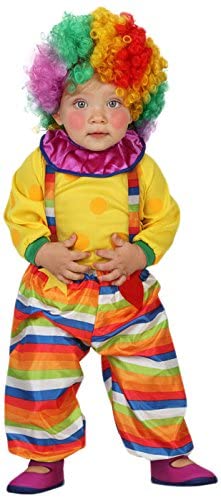 Clown Kostüm bunt ATOSA 23752 Größe 12-24 Monate