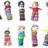 vendo 10 Worry dolls, guatemalan worry people, handmade