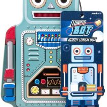 SUCK UK - ROBOT LUNCH BOX | TIN | TOY STORAGE | BEDROOM DECOR & ORGANIZATION |