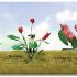 JT Assorted Flower Plants 3, O-Scale, (10 per pack)