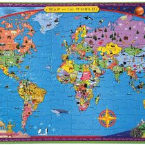 eeBoo PZWR2 Puzzle, World Map