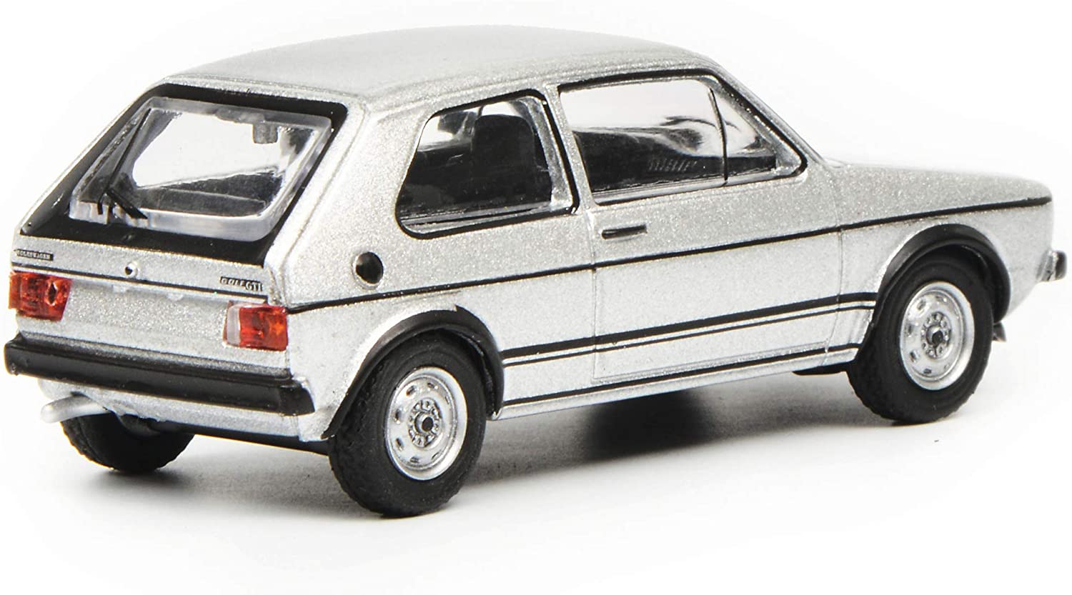 Schuco Silber 452018000 VW Golf I GTI Silver 164 Model Car, White TopToy