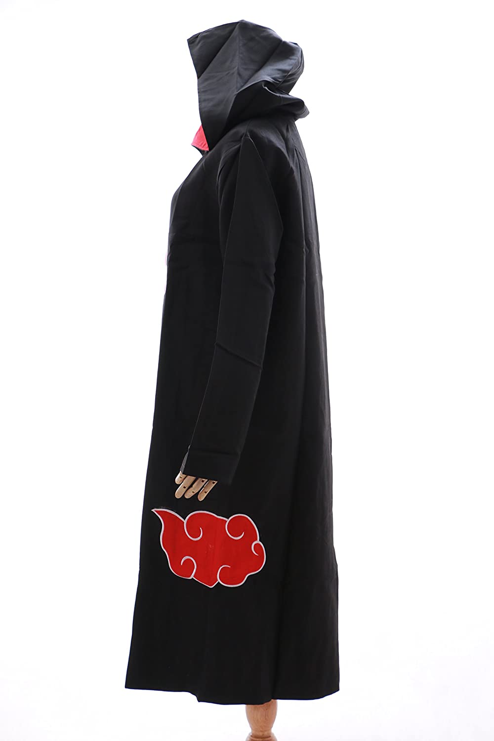 N-02 Akatsuki Naruto Sasuke Team Taka Cloak Cape Hooded Coat Cosplay ...