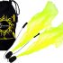 Flames N Games ANGEL POI Set (Yellow) Practice Poi AKA Scarf Spiral Poi + Travel Bag