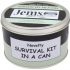 Survival Kit In A Can Mum To Be Humorous Novelty Fun Gift - New Parent/Mother. Baby Shower/Maternity Present & Card All In One. Customise Your Can Colour. (Black/Mint)