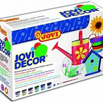Jovi 219324 - JOVIDECOR Plastic Paint, Assorted Colours - Pack of 6 units