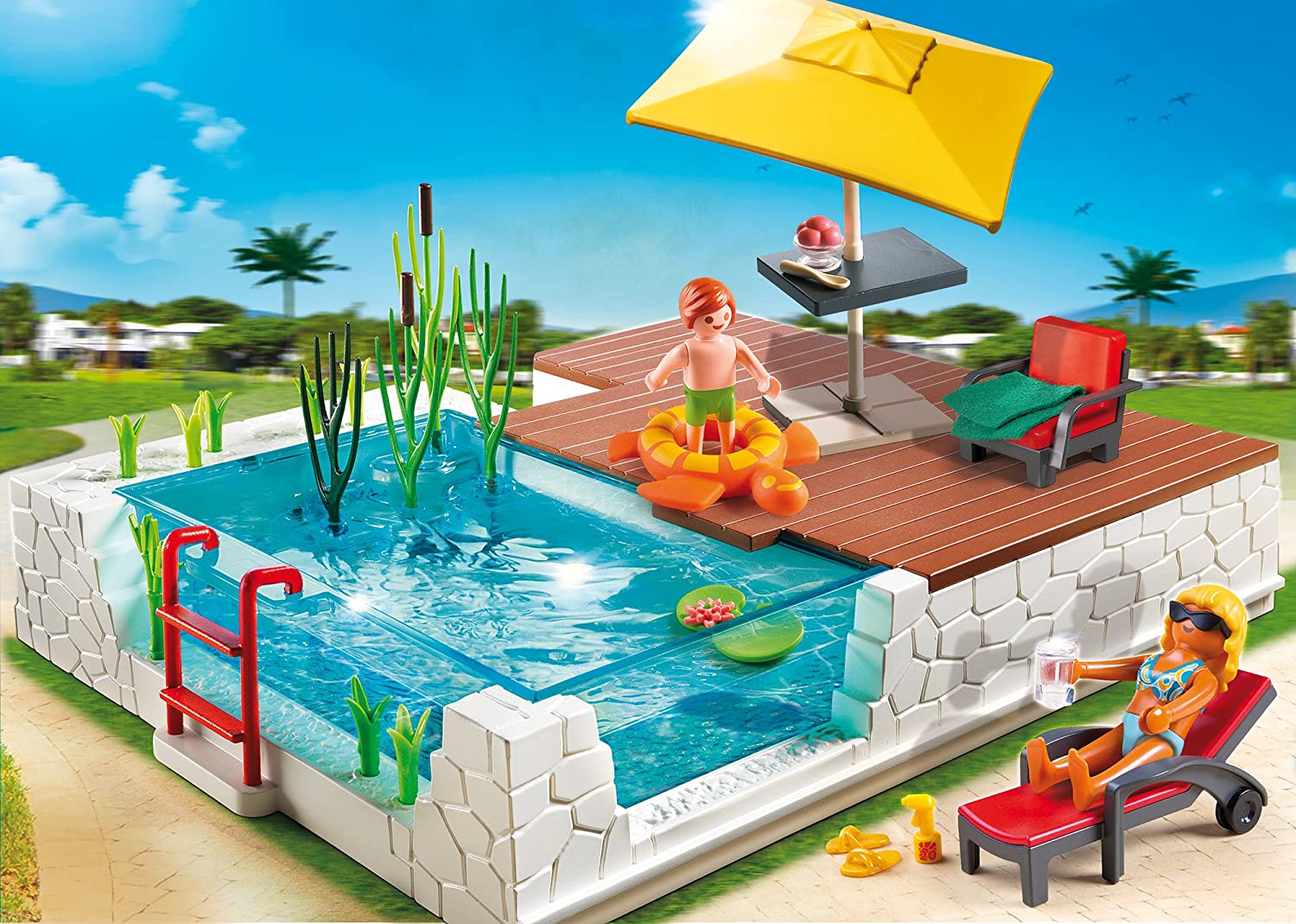 Playmobil 5575 City Life Mansion Pool with Terrace TopToy