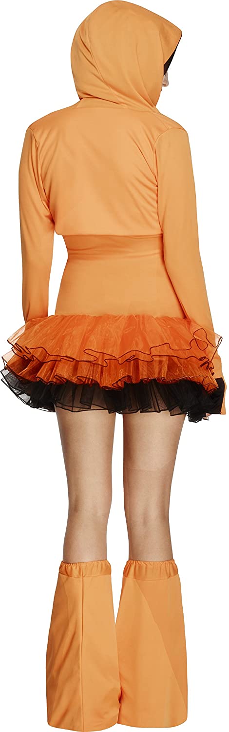 Fever Adult Womens Pumpkin Costume Tutu Dress Costume Detachable