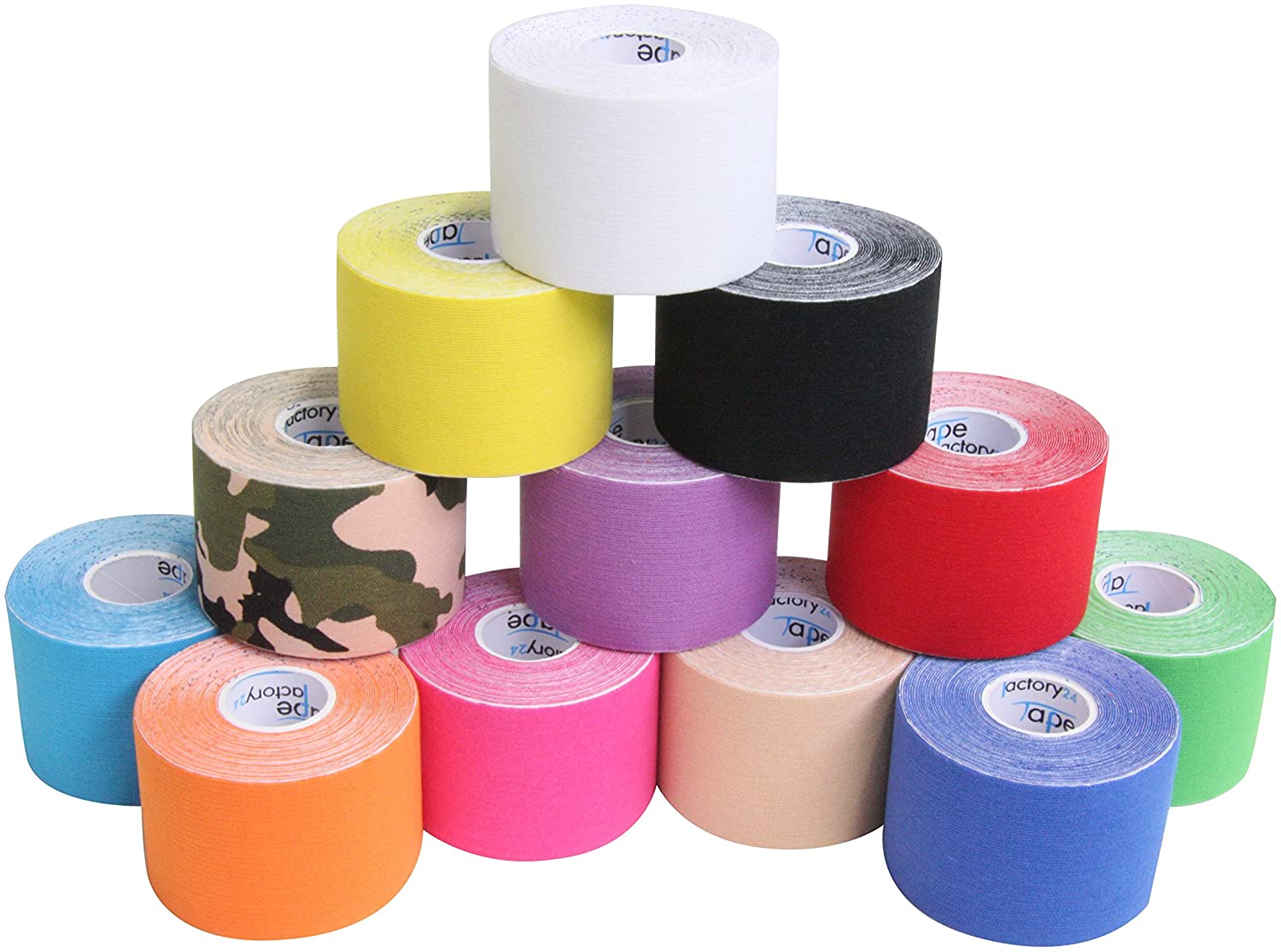 Kinesiology Tape 5 m x 5 cm (2 Rolls) Assorted Colours TopToy