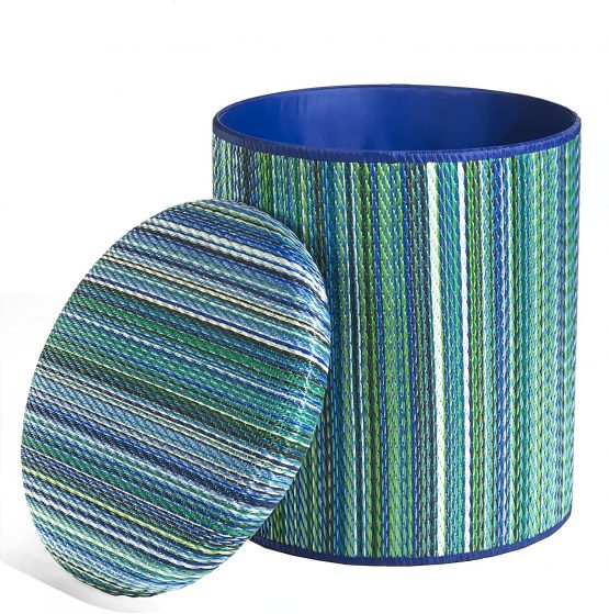 FAB HAB Storage Pouf SpaceSaving Indoor or Outdoor Seat Waterproof