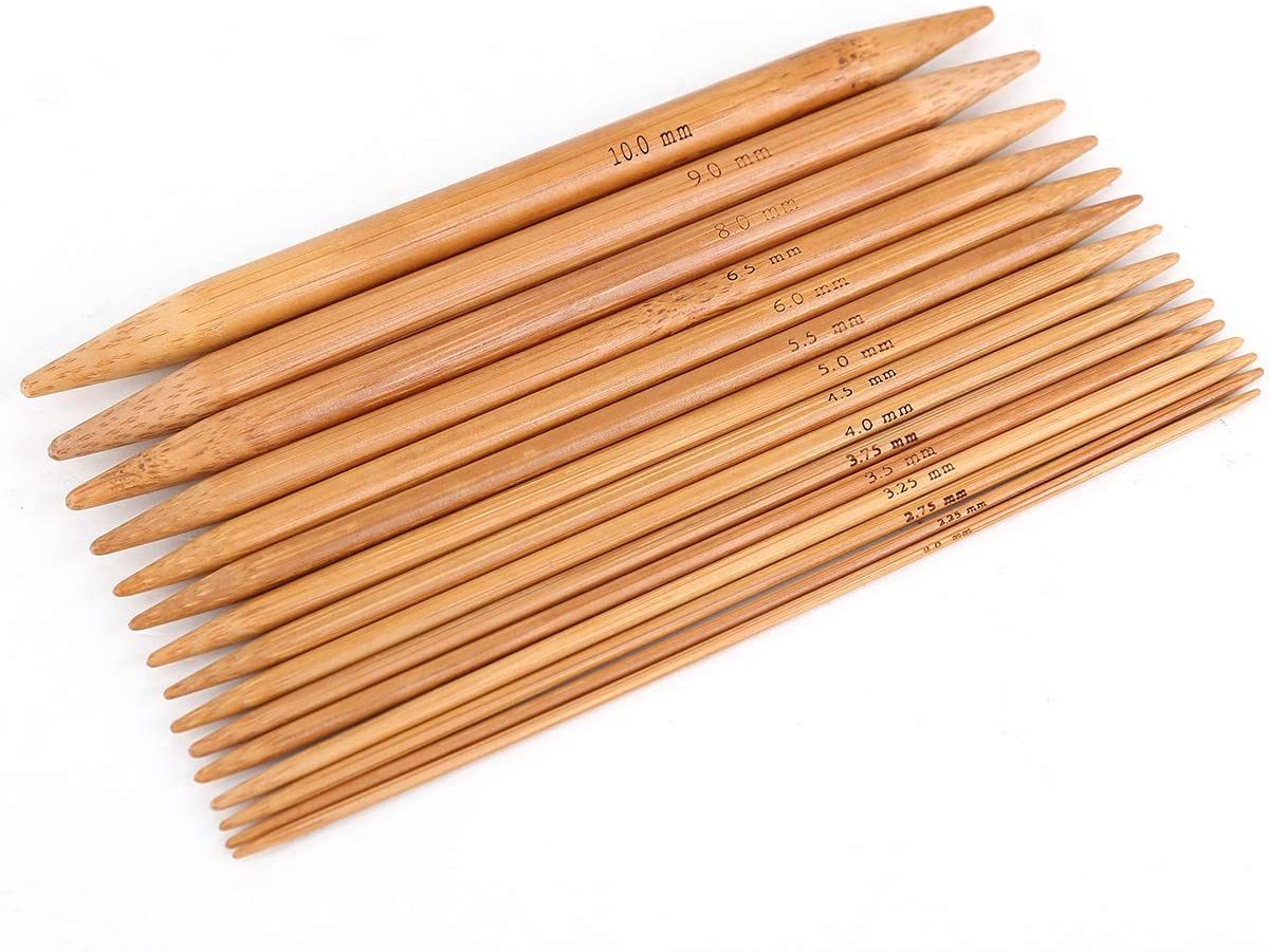 Bamboo Knitting Needles Set of 75 in 15 Sizes – TopToy