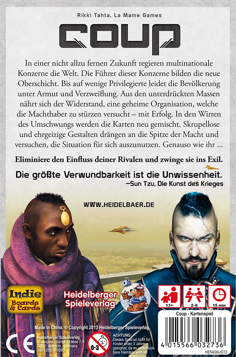Heidelberger HE445 - Der Widerstand (La Resistenza) - Gioco Di Strategia E Deduzione Con Identità Segrete, Per 5-10 Giocatori