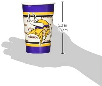 NFL Minnesota Vikings Disposable Paper Cups, Pack of 20 – TopToy