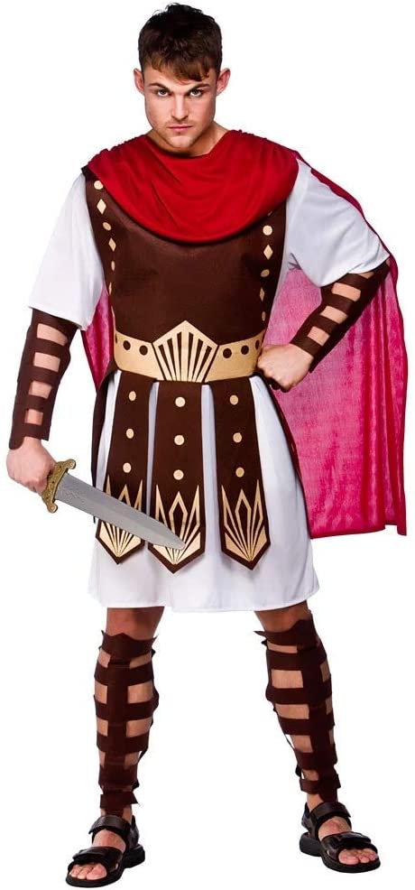 (L) Mens Roman Centurion Costume for Ancient Historic Fancy Dress Mans ...