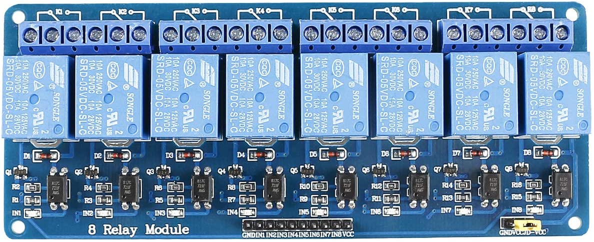  SunFounder 2 Channel DC 5V Relay Module with Optocoupler Low  Level Trigger Expansion Board Compatible with Arduino R3 MEGA 2560 1280 DSP  ARM PIC AVR STM32 Raspberry Pi : Electronics