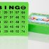 DiPrint 200 large printed Bingo cards for seniors system 25 from 75 (green)