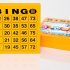 DiPrint 200 large printed Bingo cards for seniors system 25 from 75 (orange)