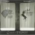 Game of Thrones Pint Glass Set: Stark / Baratheon