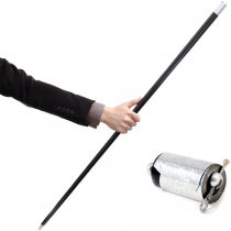 Colorful metal cane appearance - Black
