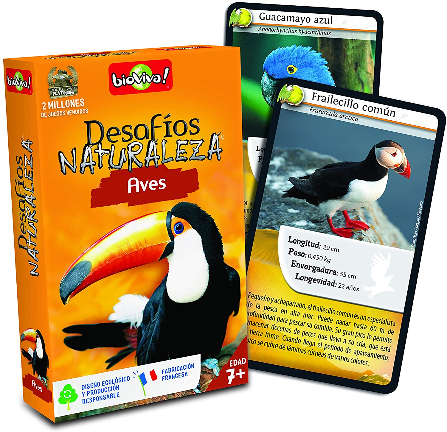 Bioviva Nature Challenges Kartenspiel – Tier-Ozeanien Edition, 36 Karten, Für 2–6 Spieler Ab 7 Jahren