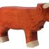 Holztiger Standing Scottish Highland Cattle Figure