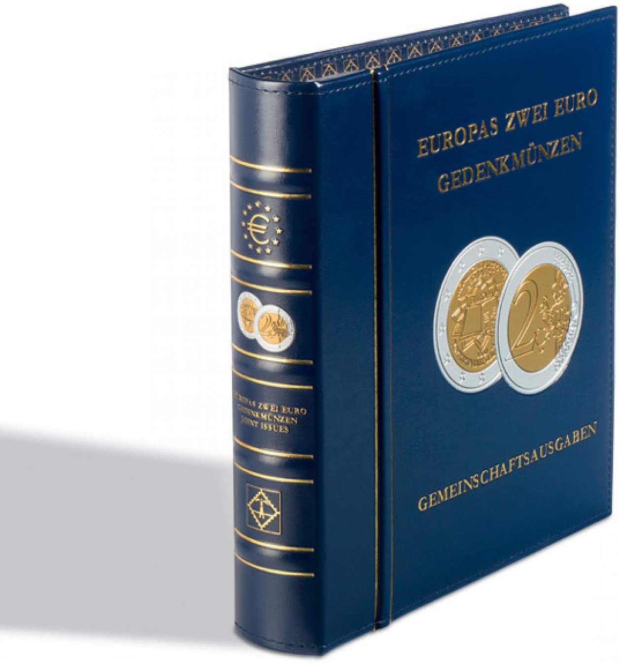 Coin Album Classic-OPTIMA European 2-Euro joint issues coins incl. slipcase, blue - Image 2