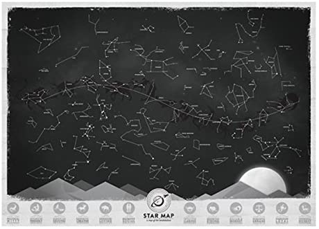 Download Star Map - Glow in the Dark Constellation Celestial Map ...