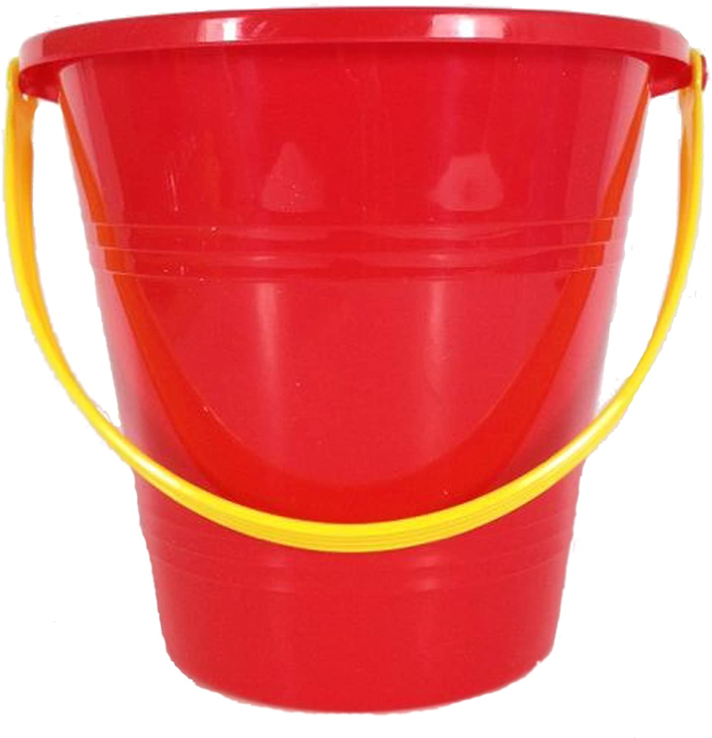 Set Of 10 Mixed Colour Small Beach Buckets TopToy