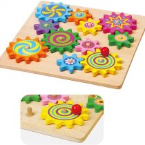 Viga Wooden Spinning Gears & Cogs - Childrens Toddler Activity Play Toy