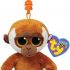 TY Beanie Boo Key Clip Brown Monkey Bongo