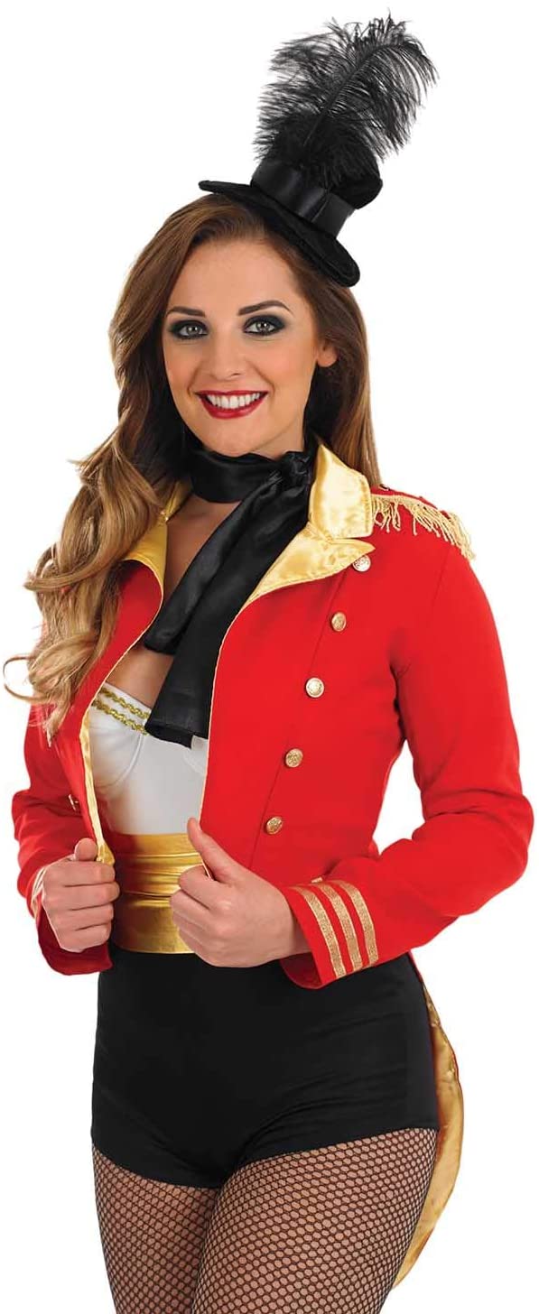 Fun Shack Womens Ringmaster Costume Adults Showman Red Circus Carnival Outfit Large Toptoy 0863