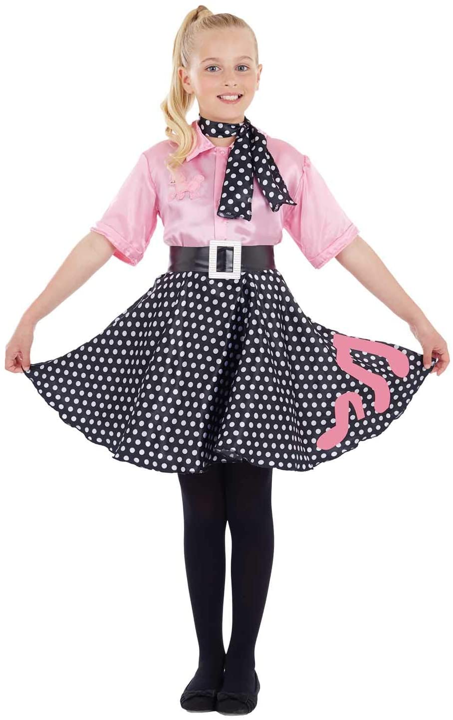 Fun Shack Girls 50s Poodle Dress Costume Kids Rock N Roll Polka Dot Decades  Outfit – TopToy