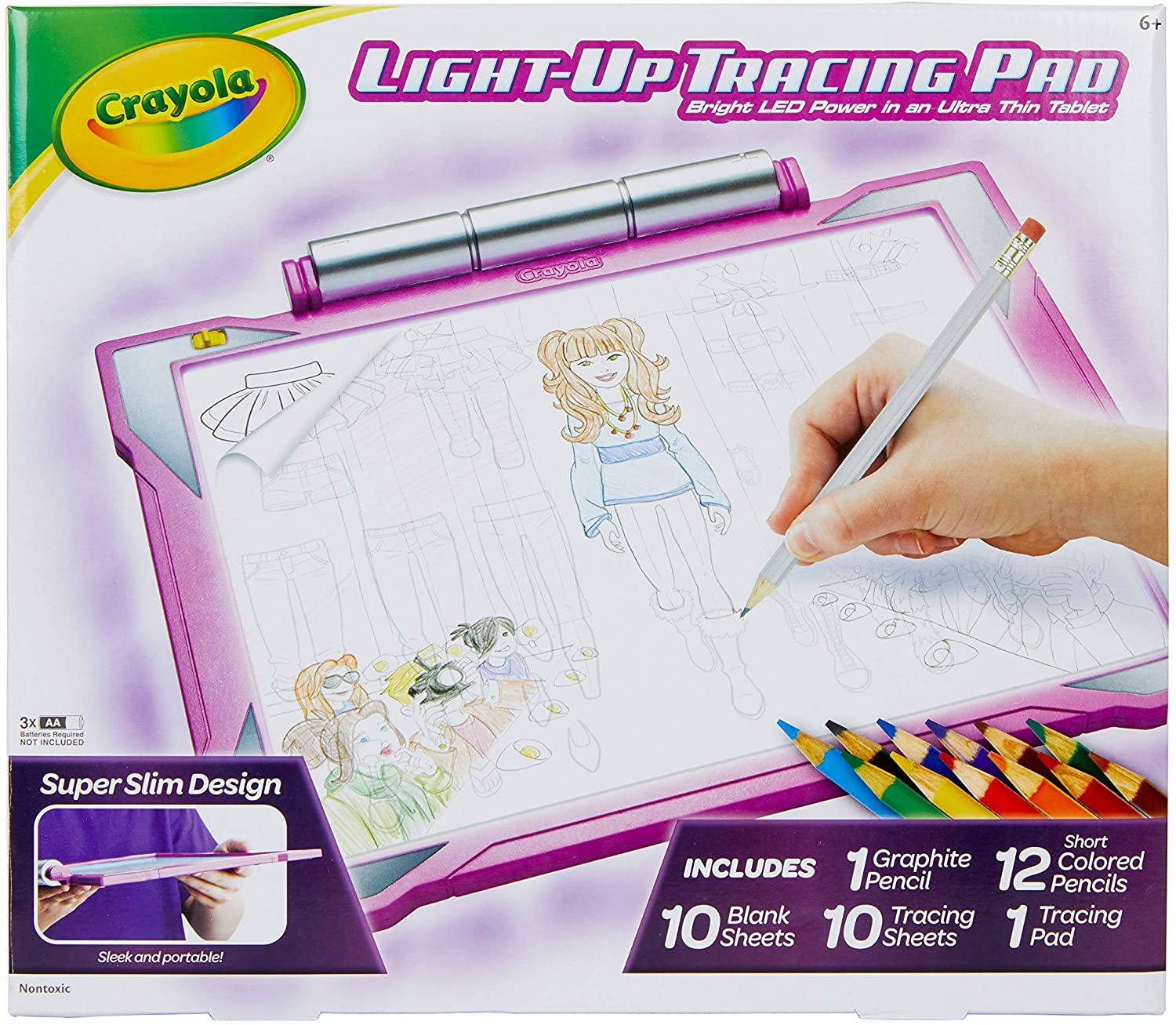 Crayola Light Up Tracing Pad Pink, Gifts for Girls & Boys, Age 6, 7, 8, 9 –  TopToy
