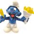 20131 - French Fries Smurf from the Smurfs by Peyo Schleich Vintage item Chip Shop Smurf with a bag of chips