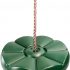Garden Games Green Monkey Button Disc or Disk Swing Seat with Adjustable Silky Weatherproof Rope