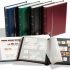 Lighthouse Stockbook A4, 32 black pages,padded cover, blue
